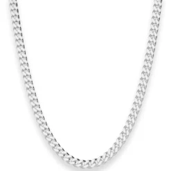 4,7mm Panzerkette Silberkette Collier Halskette aus 925 Silber 60cm