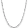 3,3mm Panzerkette Silberkette Collier Halskette aus 925 Silber 60cm