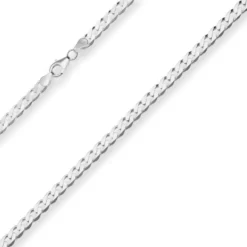 5,3mm Panzerkette Silberkette Collier Halskette aus 925 Silber 60cm