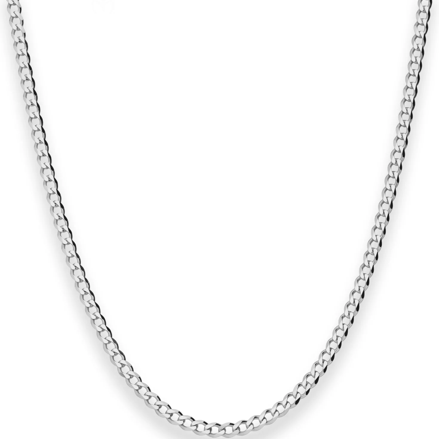 3mm Panzerkette Silberkette Collier Halskette aus 925 Silber 55cm