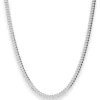 3,6mm Panzerkette Silberkette Collier Halskette aus 925 Silber rhodiniert 60cm