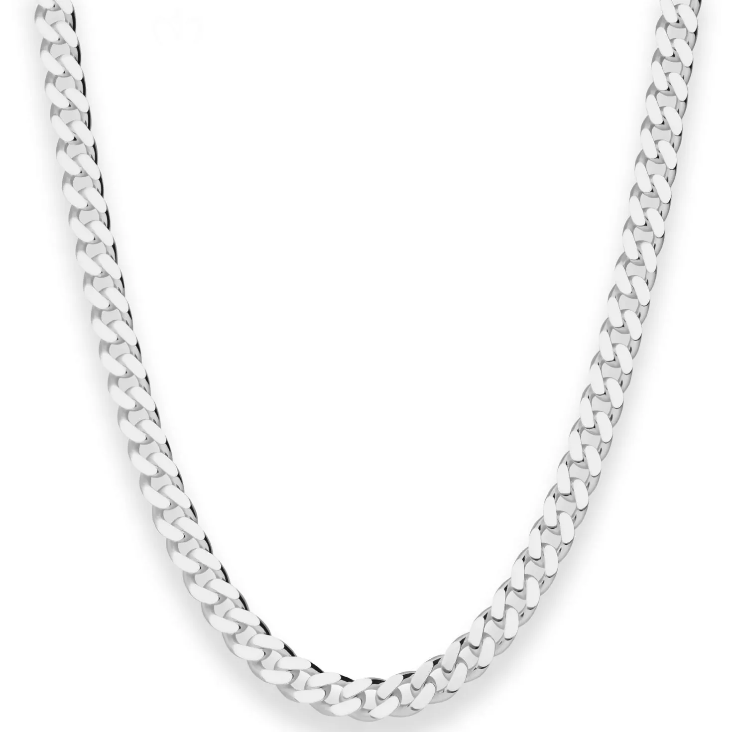 6mm Panzerkette Silberkette Collier Halskette aus 925 Silber 50cm