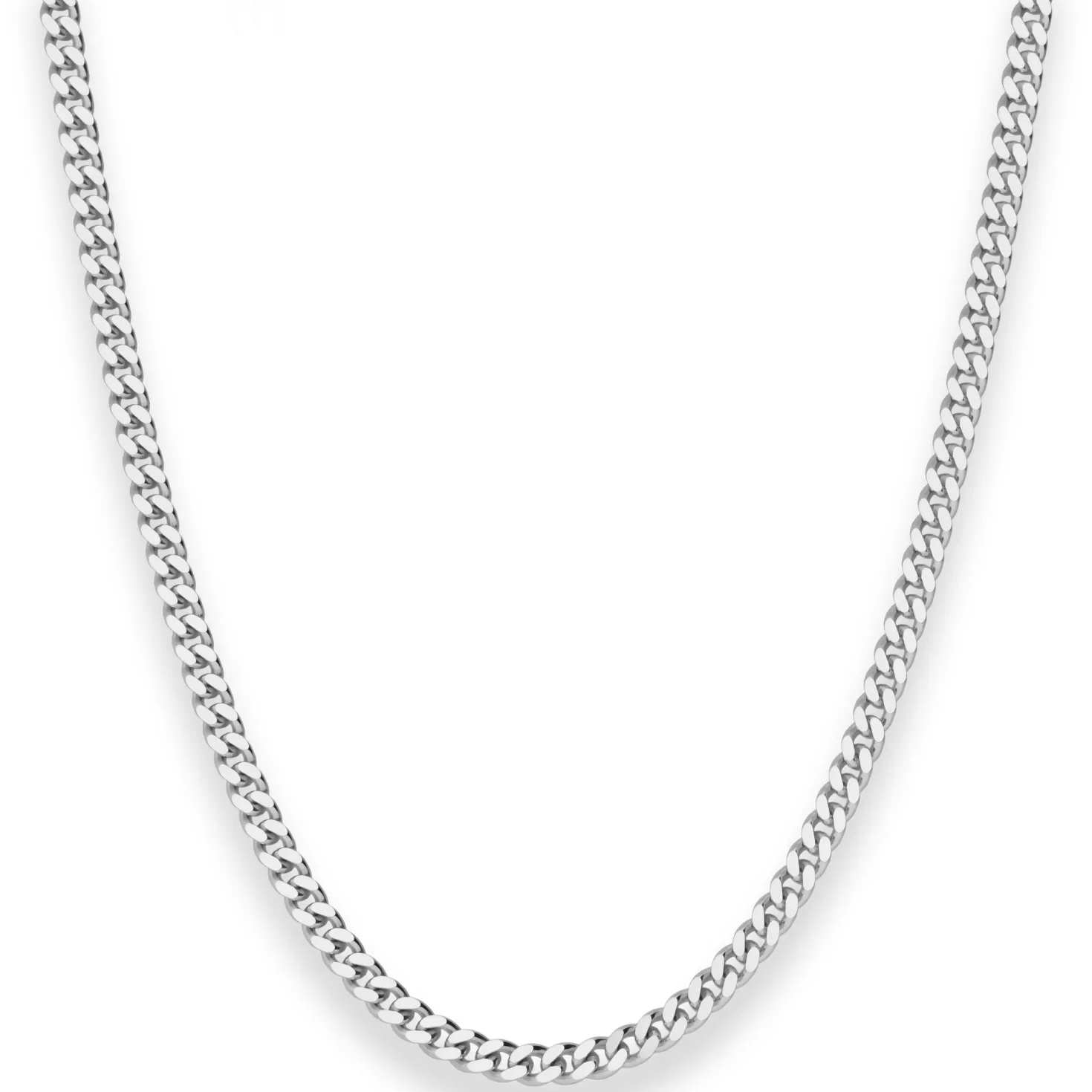 3,3mm Panzerkette Silberkette Collier Halskette aus 925 Silber 55cm