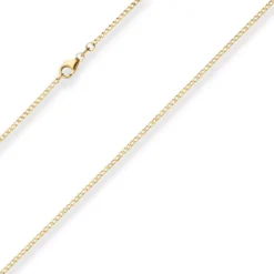 1,6mm Panzerkette weit Collier Halskette aus 333 Gold Gelbgold 40cm