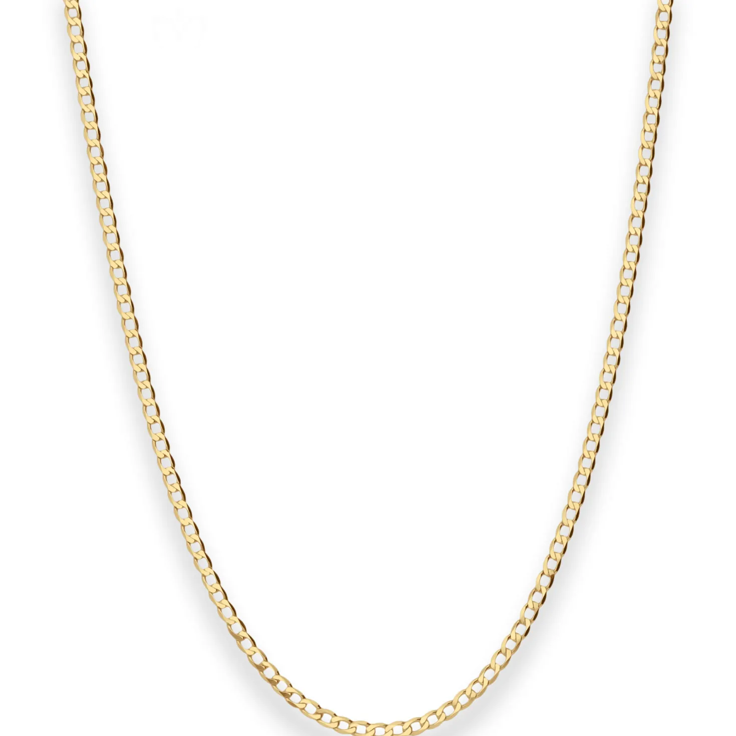 1,6mm Panzerkette weit Collier Halskette aus 585 Gold Gelbgold 42cm