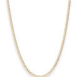 1,6mm Panzerkette weit Collier Halskette aus 585 Gold Gelbgold 50cm
