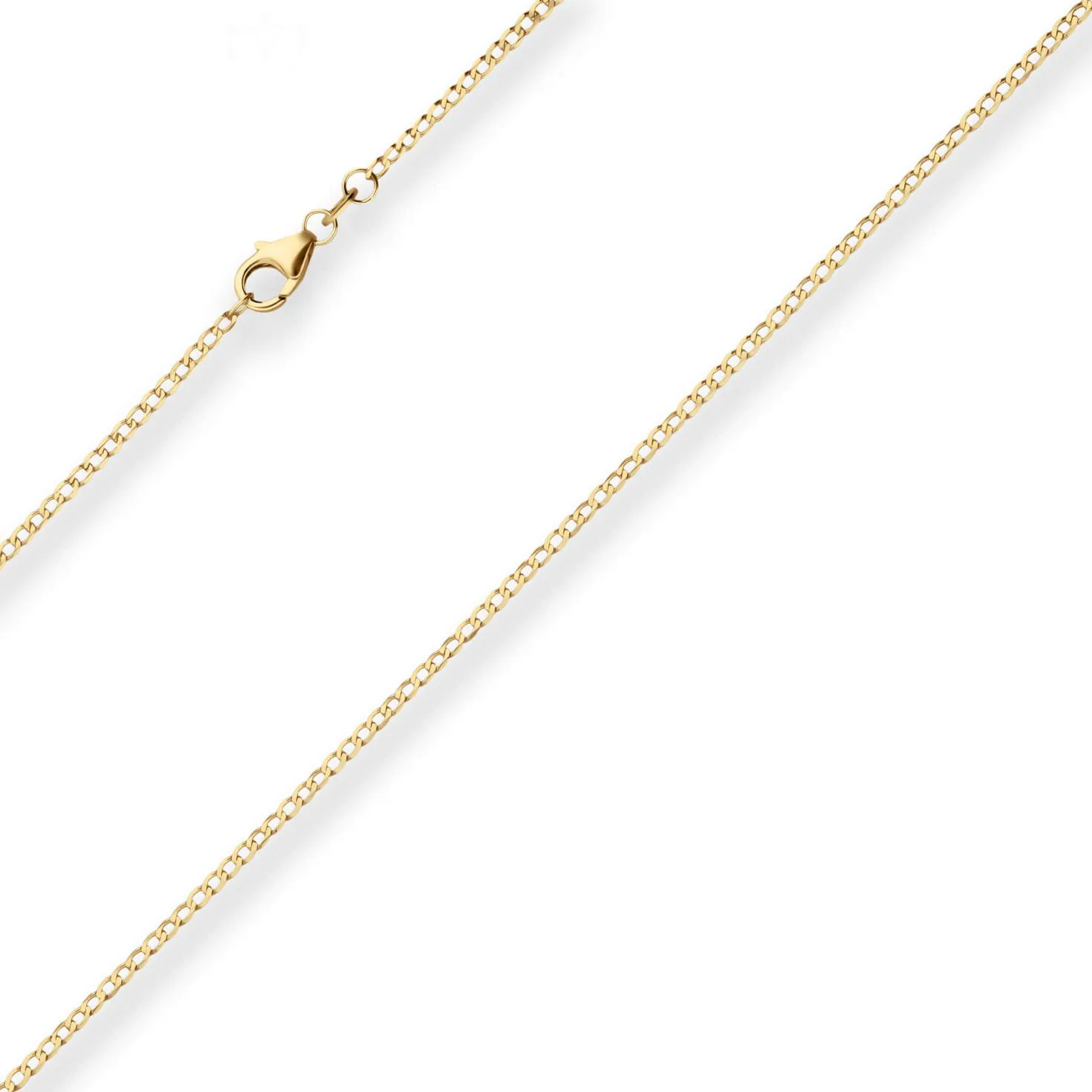1,6mm Panzerkette weit Collier Halskette aus 333 Gold Gelbgold 50cm