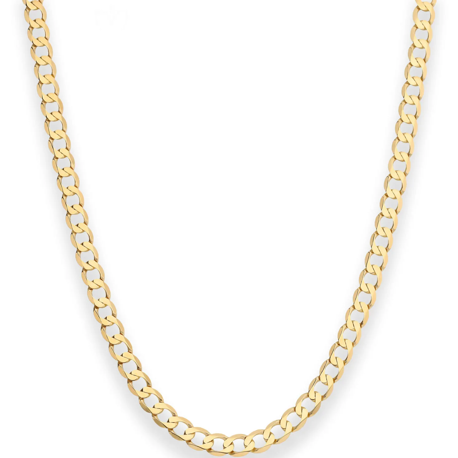 4,9mm Panzerkette weit Goldkette Collier Halskette aus 333 Gold Gelbgold 50cm