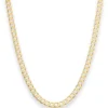 4,9mm Panzerkette weit Goldkette Collier Halskette aus 333 Gold Gelbgold 60cm