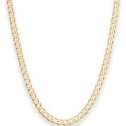 4,9mm Panzerkette weit Goldkette Collier Halskette aus 333 Gold Gelbgold 60cm