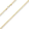 4,9mm Panzerkette weit Kette Collier Halskette aus 585 Gold Gelbgold 60cm