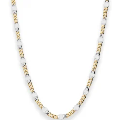 3,1mm Panzerstegkette Collier Halskette aus 333 Gold Gelbgold 45cm