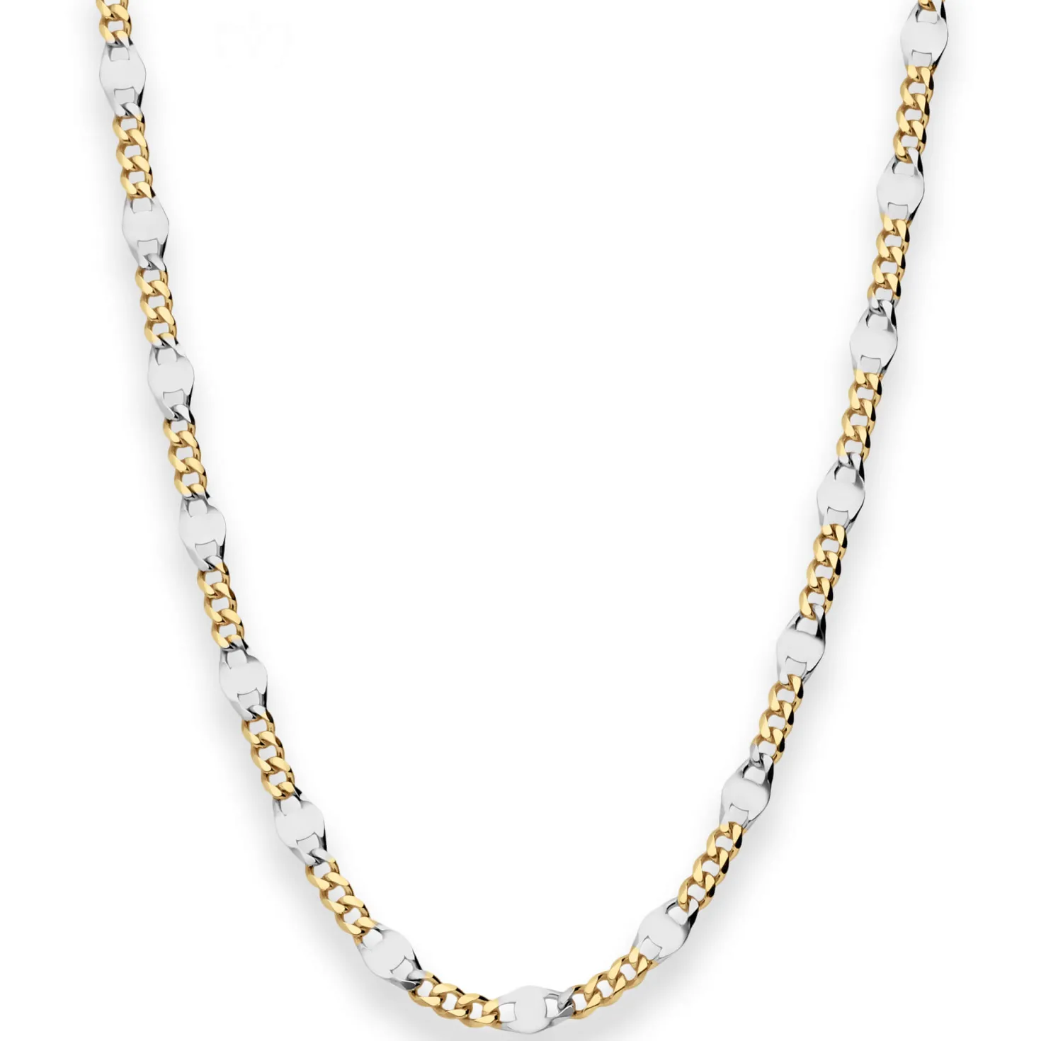 3,1mm Panzerstegkette Collier Halskette aus 333 Gold Gelbgold 45cm