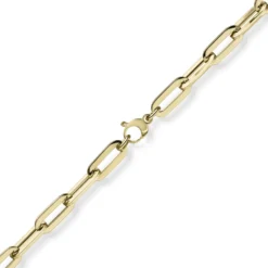 8mm Paper Clip Armband Armschmuck Armkette 750 Gold Gelbgold 21cm