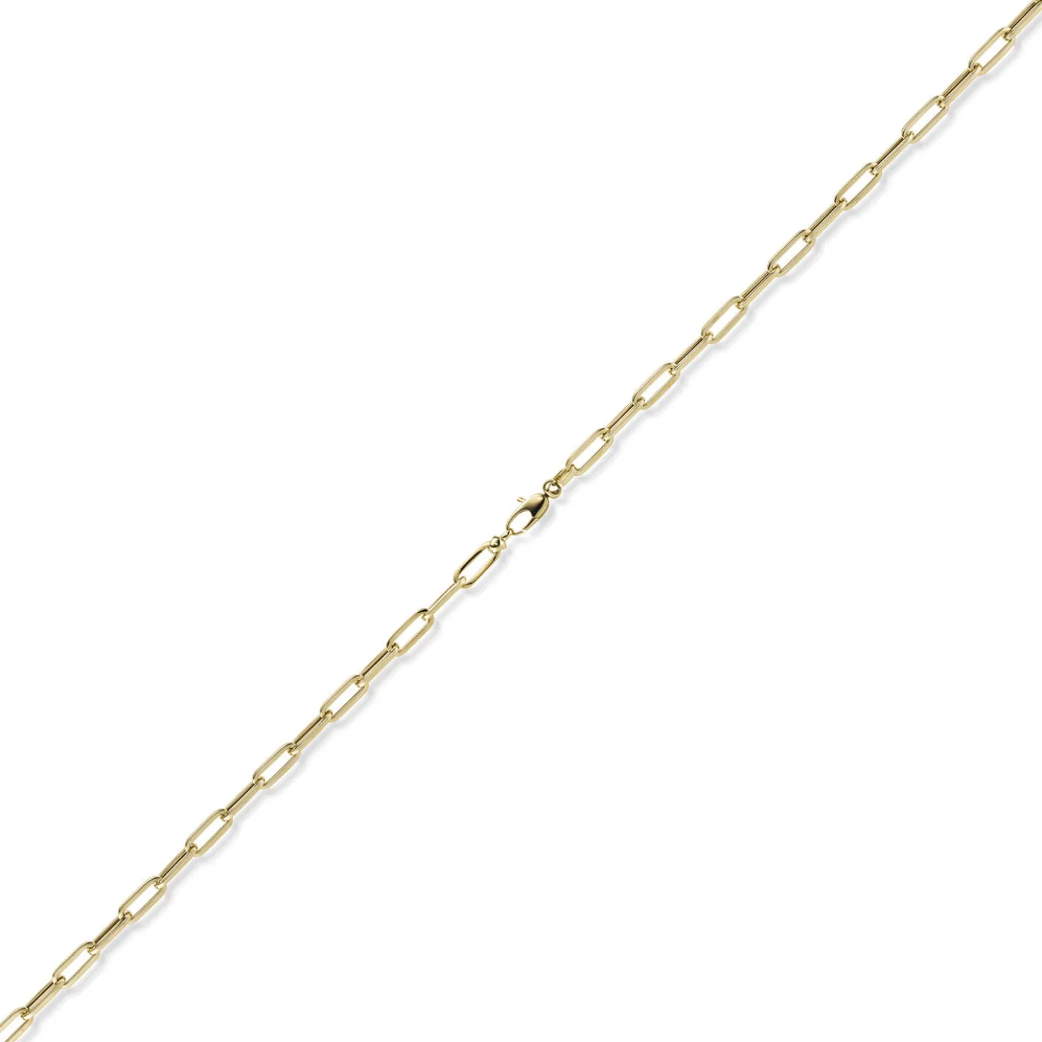 4,5mm Paper Clip Kette Collier aus 585 Gold Gelbgold 50cm Halskette Halsschmuck