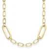 6mm Paper-Clip Kette Halskette Collier aus 585 Gold Gelbgold 90cm