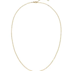 1,5mm Paper-Clip Kette Halskette Collier aus 750 Gold Gelbgold 42-45cm