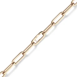 12mm Paper Clip Weit-Anker Armband Armkette aus 585 Gold Rotgold 22cm