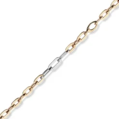 6mm Phantasie Armband Armkette aus 585 Gold Weißgold Rotgold oval flach 21cm