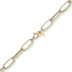 9mm Phantasie Armband Armkette aus 585 Gold Gelbgold oval vierkant 22cm