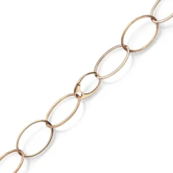 24mm Phantasie Armband Armkette aus 585 Gold Rotgold matt glänzend 20cm