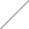 7,5mm Phantasie Halskette Collier aus 585 Gold Weißgold Rotgold bicolor 50cm