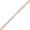 6mm Phantasie Kette Collier aus 585 Gold Weißgold Rotgold oval flach 45cm