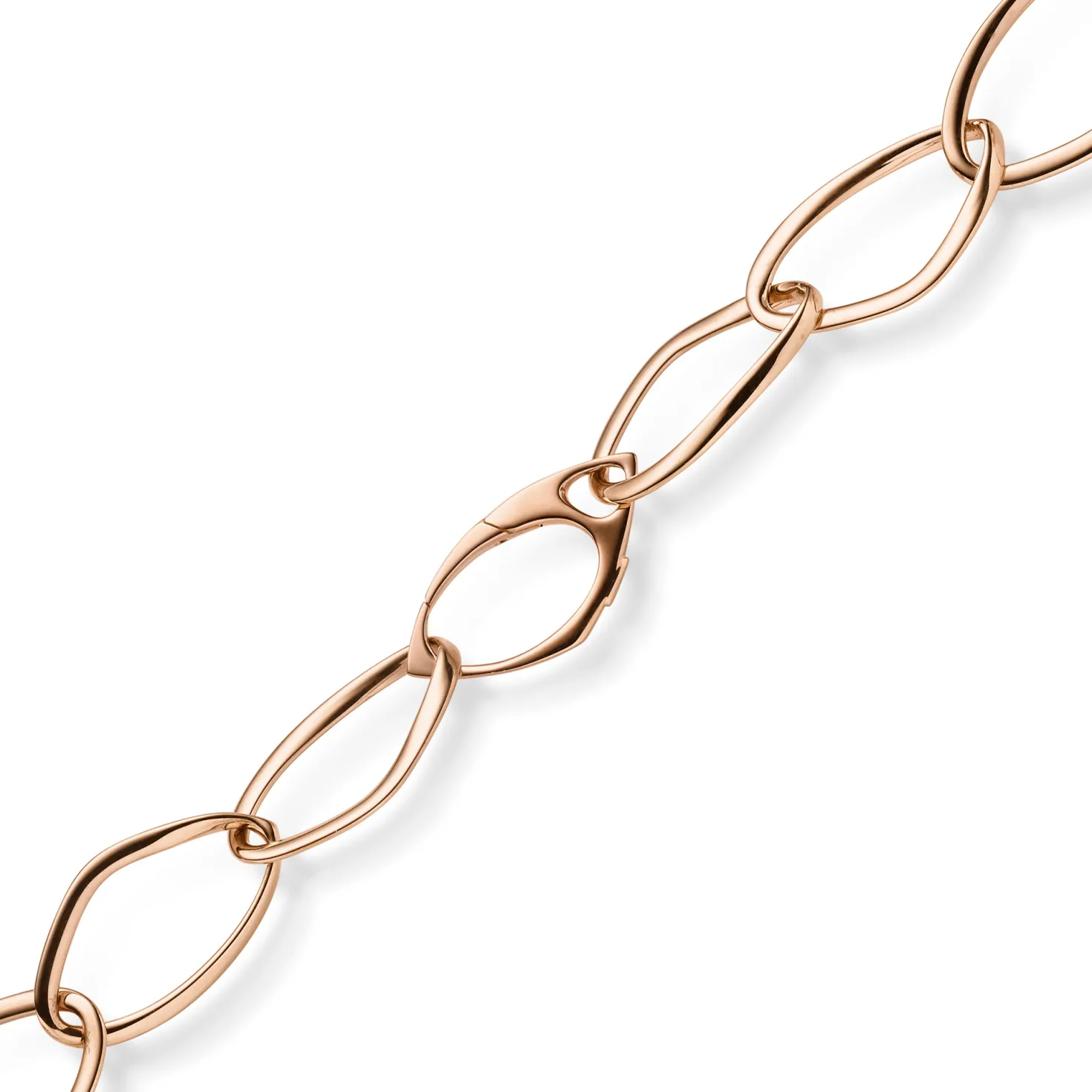 16,5mm Phantasie-Kette Halskette Collier aus 585 Gold Rotgold 60cm