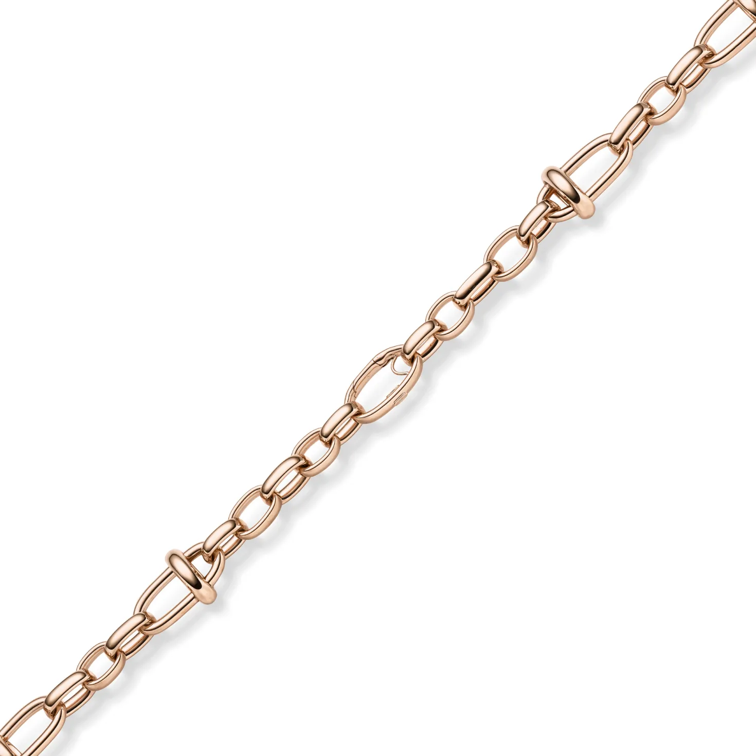 19,5mm Phantasie-Kette Halskette Collier aus 585 Gold Rotgold 55cm