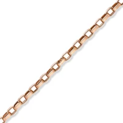 13mm Phantasie-Kette ovale Ketteglieder abgeflacht 585 Gold Rotgold 60cm