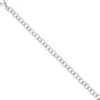 5,7mm Ringel Armband Rundankerarmband aus echtem 925 Silber rhodiniert, 19cm