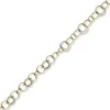 20mm Ringkette Phantasie-Kette Halskette aus 585 Gold Gelbgold Weißgold 50cm