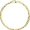 3,9mm Rockwellarmband Armband X-Panzerkette 333 Gold Gelbgold massiv 19cm