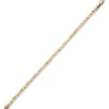 3,5mm Rockwell Armband Armkette, 585 Gold Gelbgold, 19cm, mattiert