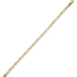 3,5mm Rockwell Armband Armkette, 585 Gold Gelbgold, 19cm, mattiert