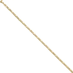 3,2mm Rockwellarmband Armkette Armband X-Panzerkette 333 Gold Gelbgold 18,5cm
