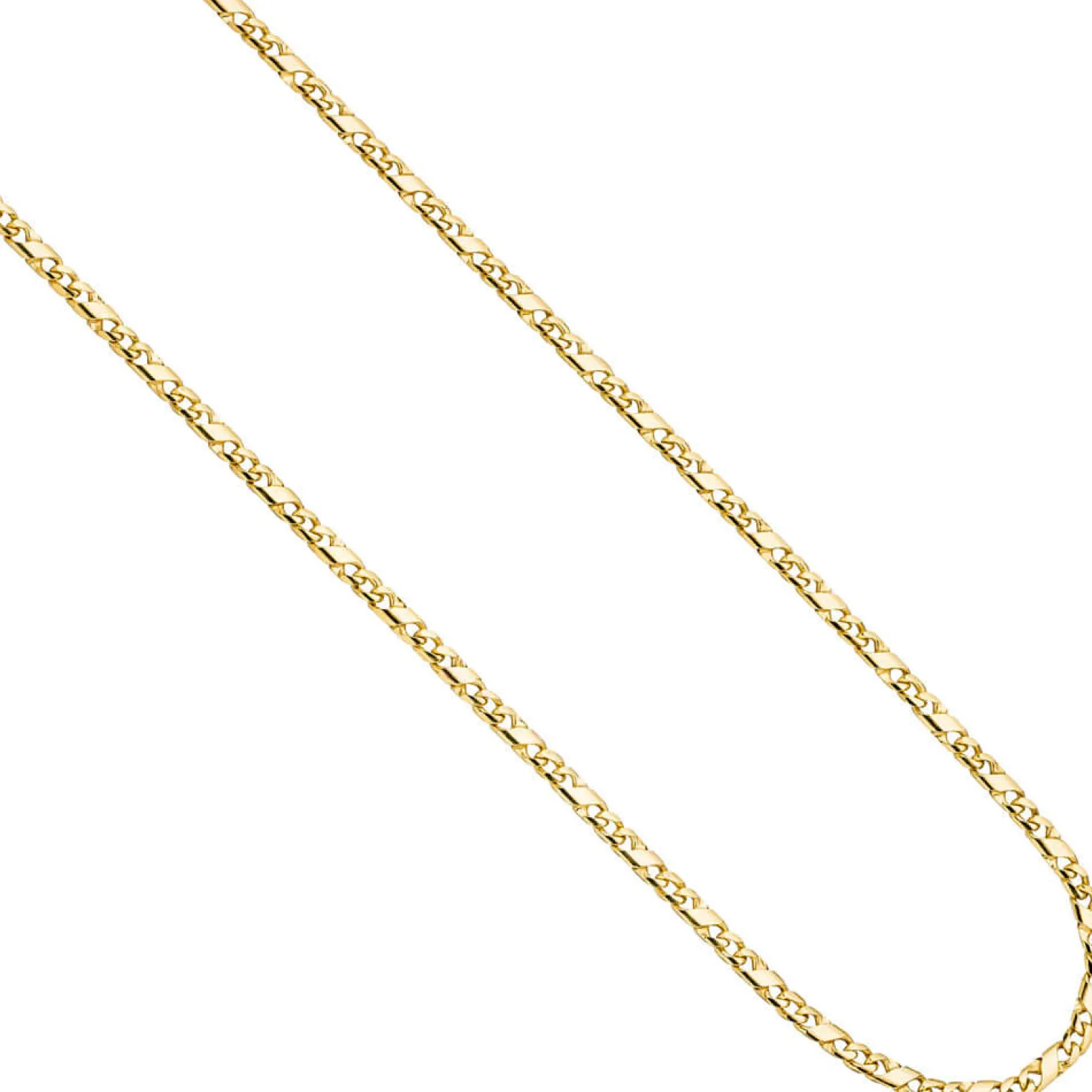 3,2mm Rockwell Kette Halskette Collier Goldkette 333 Gold Gelbgold 45cm Damen