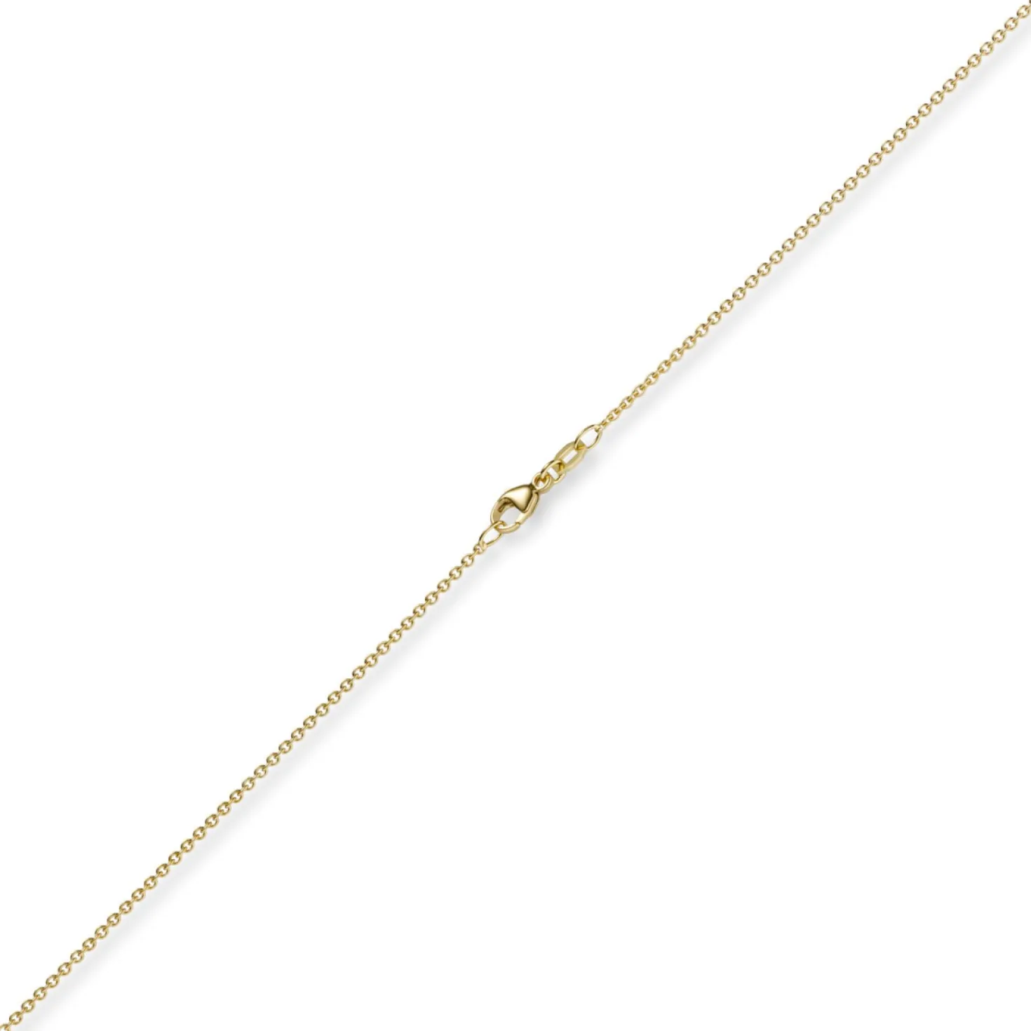 1,5mm Rund-Ankerkette aus 585 Gold Gelbgold Kette Collier Halskette, 55cm