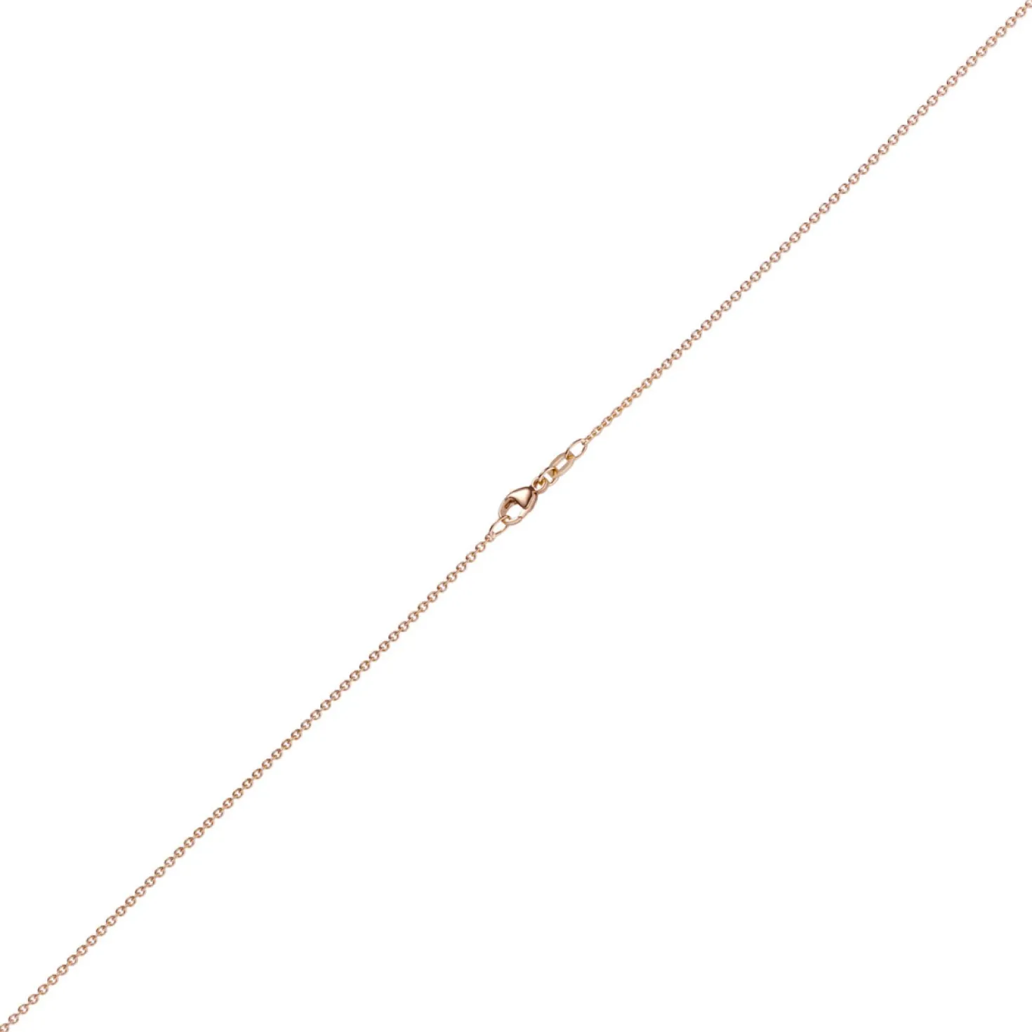1,5mm Rund-Ankerkette aus 585 Gold Rotgold Kette Collier Halskette, 45cm