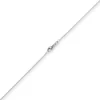 1,5mm Rund-Ankerkette aus 585 Gold Weißgold Kette Collier Halskette, 42cm