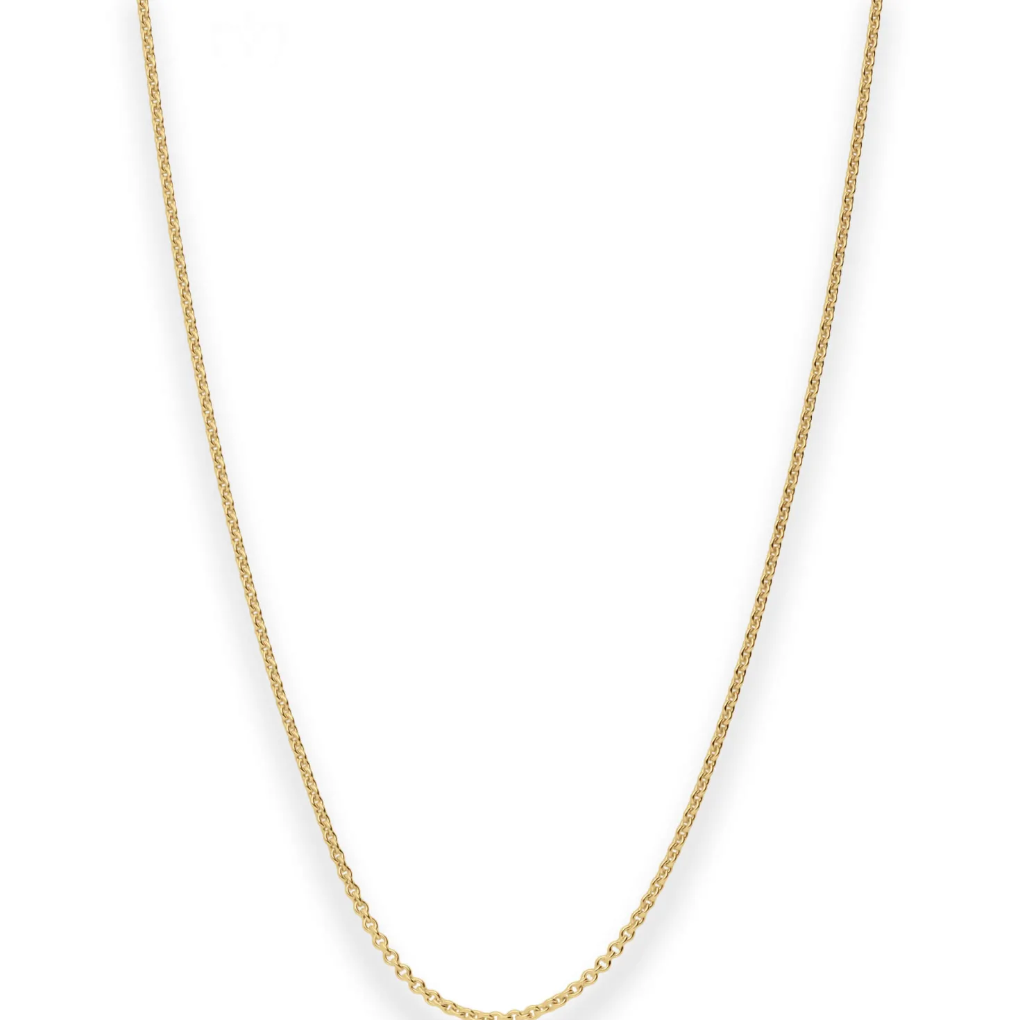 1,1mm Rund-Ankerkette Collier Halskette aus 375 Gold Gelbgold 36cm