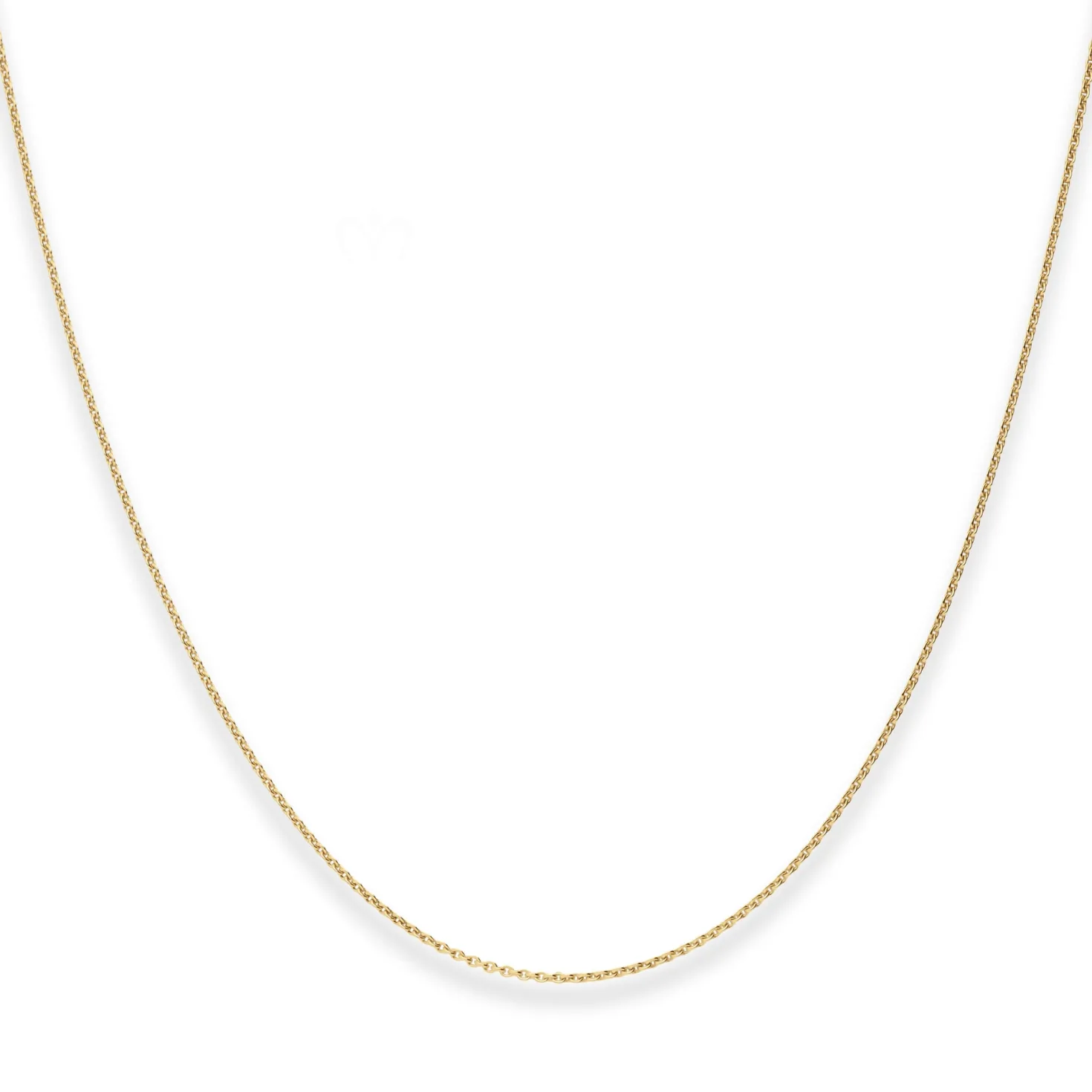 1,1mm Rund-Ankerkette Collier Halskette aus 375 Gold Gelbgold 38cm
