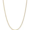 1,5mm Rund-Ankerkette Collier Halskette aus 375 Gold Gelbgold 50cm