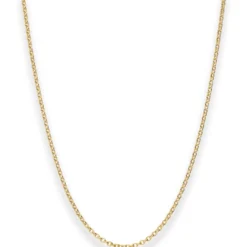 1,5mm Rund-Ankerkette Collier Halskette aus 333 Gold Gelbgold 45cm