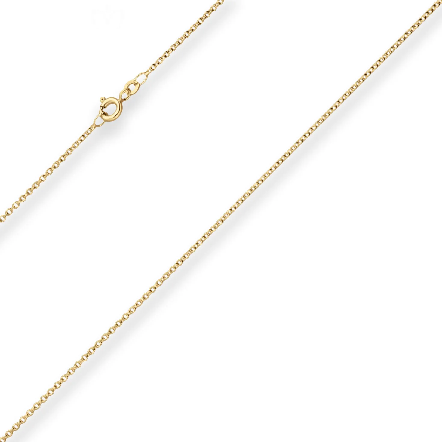 1,5mm Rund-Ankerkette Collier Halskette aus 333 Gold Gelbgold 45cm