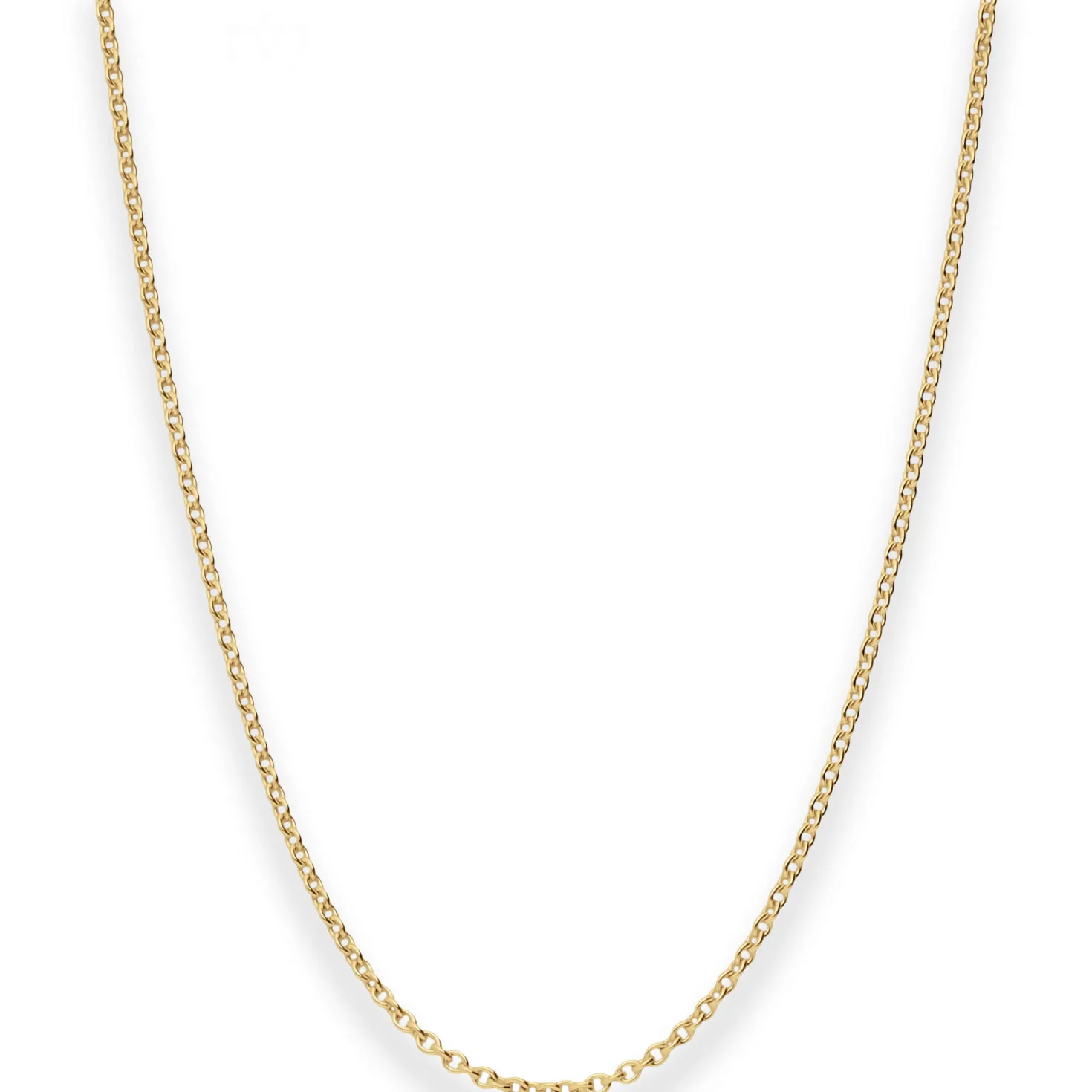 1,5mm Rund-Ankerkette Collier Halskette aus 333 Gold Gelbgold 40cm
