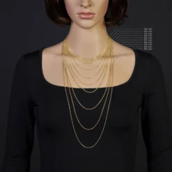 1,9mm Rund-Ankerkette 585 Gold Gelbgold Kette Collier Halskette 60cm