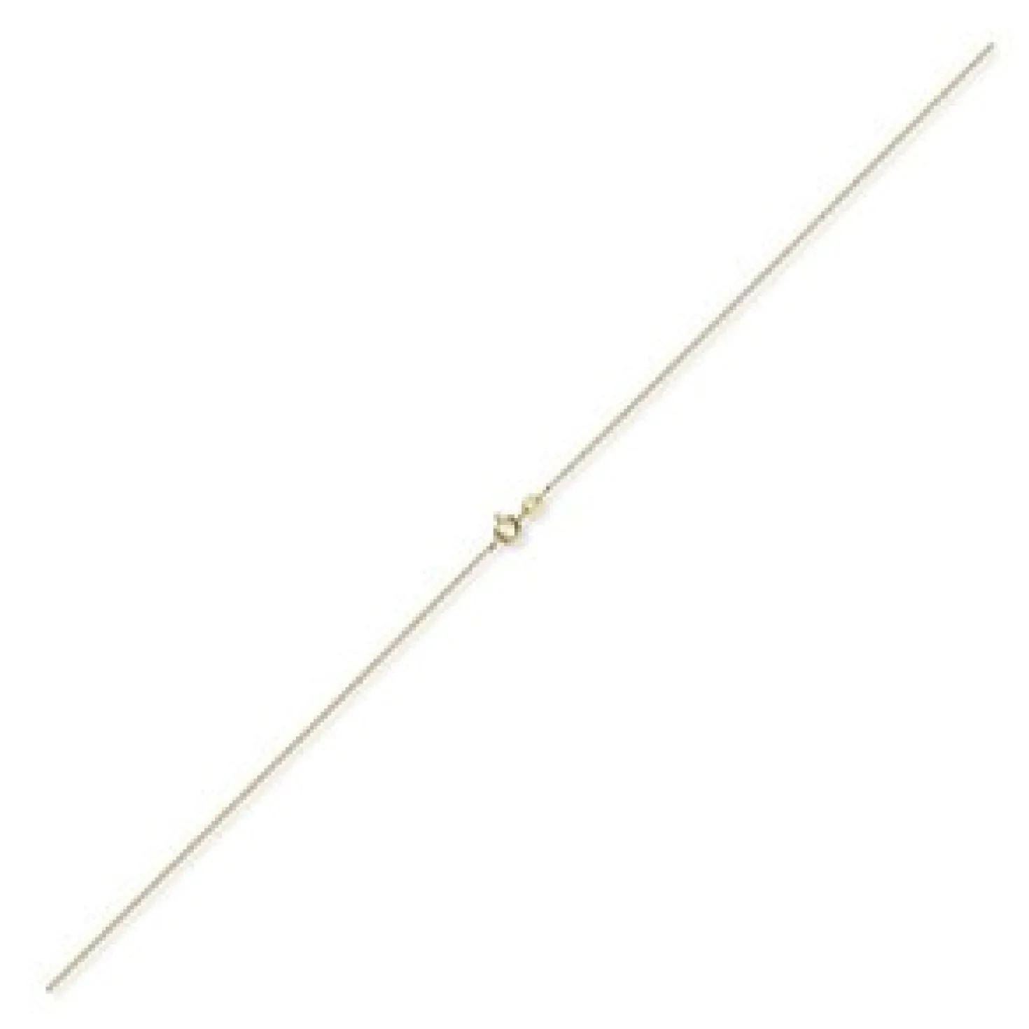 1,1mm Rund-Ankerkette 750 Gold Gelbgold Kette Collier Halskette, 80cm