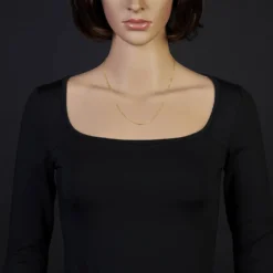1,9mm Rund-Ankerkette 750 Gold Gelbgold Kette Collier Halskette, 50cm