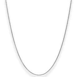 1,3mm Rund-Ankerkette Goldkette Collier Halskette aus 585 Gold Weißgold 45cm